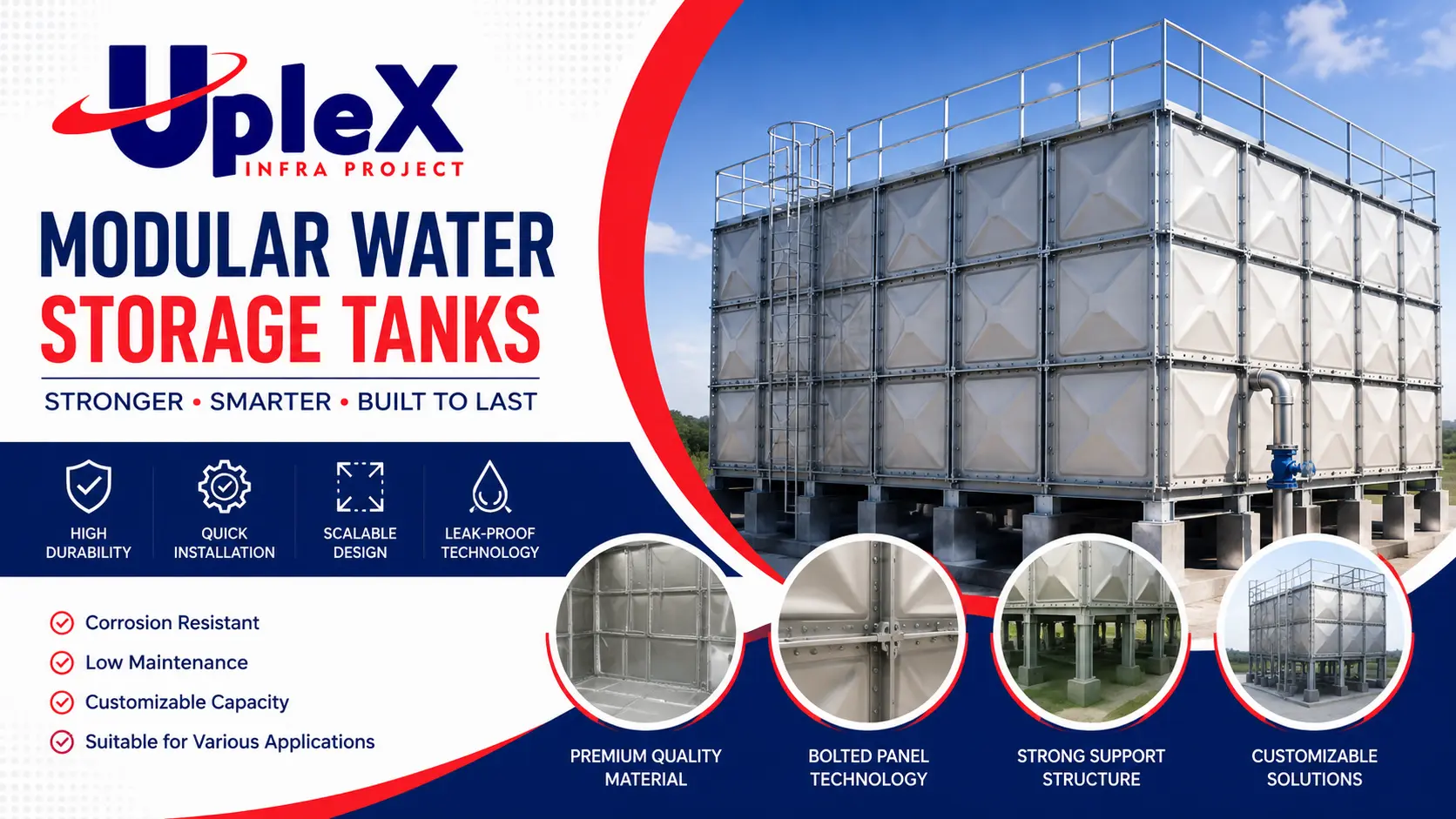 You are currently viewing What Is a Modular Water Storage Tank? Benefits, Applications, and Working Explained